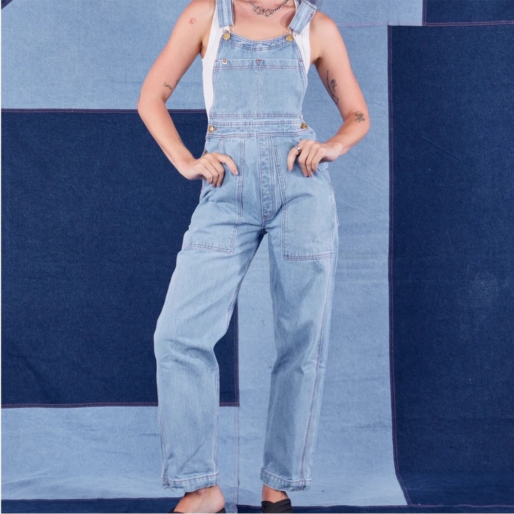 Light Blue Denim Overalls, NWOT